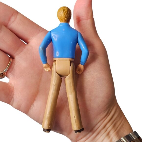 VTG Tomy Smaller Homes Home Dollhouse Dad Man Figure Hong Kong 4.25" - Picture 3 of 16